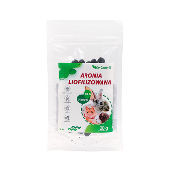 Aronia liofilizowana 20g dla królików i gryzoni