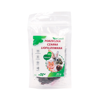 Porzeczka czarna liofilizowana 20g dla królików i gryzoni