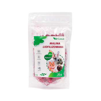 Malina liofilizowana 20g dla królików i gryzoni